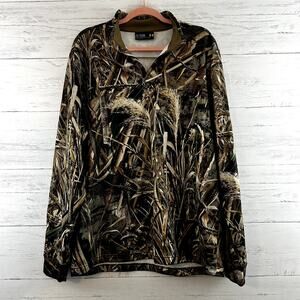 Under Armour Realtree Max Camo Pullover Quarter Zip Sweatshirt Size XL